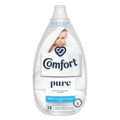 Image of Comfort Pure Concentrated Fabric Conditioner 58 Washes 870ml