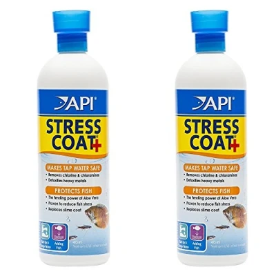 Image of (2 Pack) API Stress Coat Fish and Tap Water Conditioner, 16 Ounce (Treats 946 Gallons) each