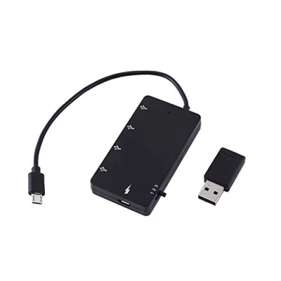 Image of VBESTLIFE Micro USB OTG Charge HUB, 4 Port Hub USB2.0 Extension Adapter Charging Cable for Smartphone, Tablet, Android and Windows