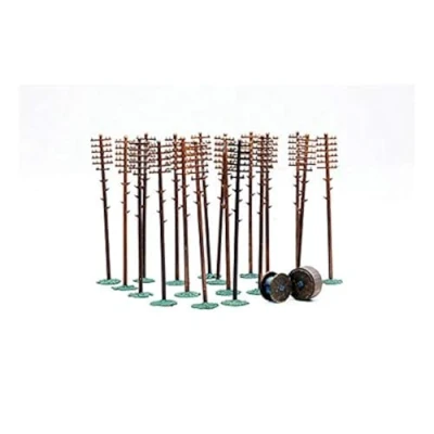 Image of Dapol Model Telegraph Poles Plastic Kit OO Scale 1/76