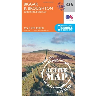 Image of Explorer Active 336 Biggar &amp; Broughton Map With Digital Version