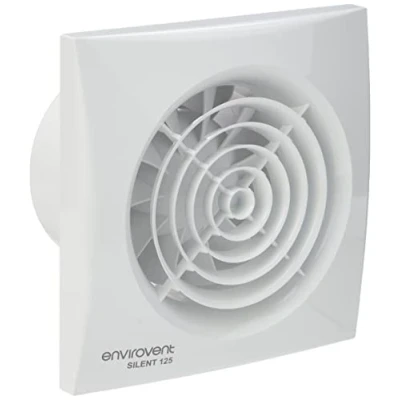 Image of Envirovent SILENT 125S &quot;SILENT&quot; Extractor Fan 5&quot; 125mm (Standard Model NO Timer) White