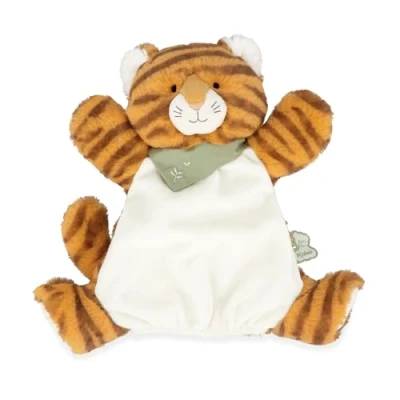 Image of Kaloo Les Amis Papaye The Tiger Puppet Comforter for Babies 24 cm Ultra Soft Material 0 Months +, K224005
