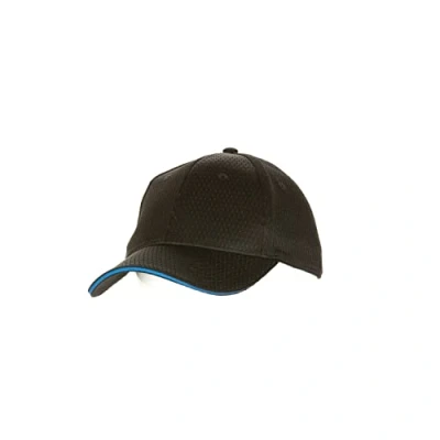 Image of Colour by Chef Works BCCT BLU 0 Cool Vent Baseball Cap, Blue Trim, One Size, Black