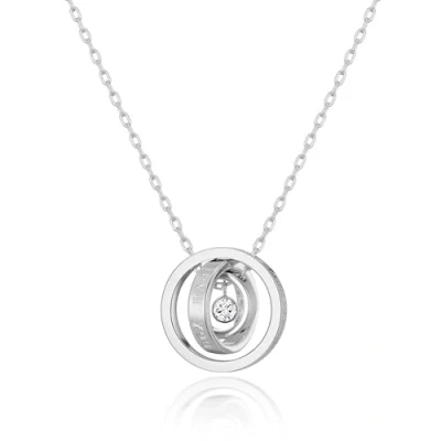 Image of Philip Jones Silver Plated Always My Mother Quote Necklace Created with Zircondia® Crystals