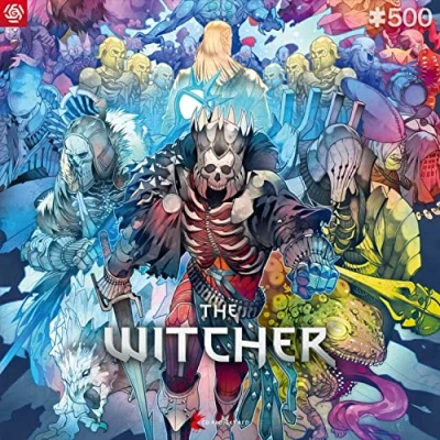 Image of Good Loot Gaming Puzzle The Witcher Monster Faction Puzzles Game Artwork for Adults Teenagers 500 Piece Inspired by a Computer 34x48cm (Puzzle GM W3 MF)