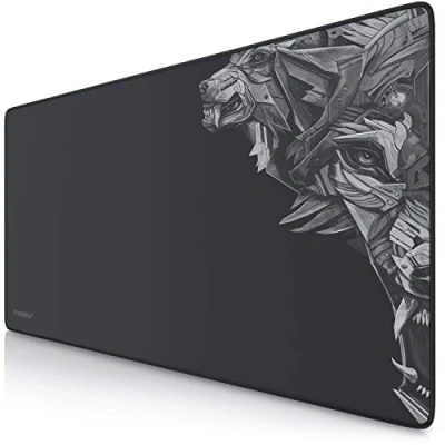 Image of TitanwTITANWOLF XXL speed Gaming Mouse Pad mat 900 x 400 3mm mousepad table large size improved precision and rubber base for stable grip on smooth surfaces