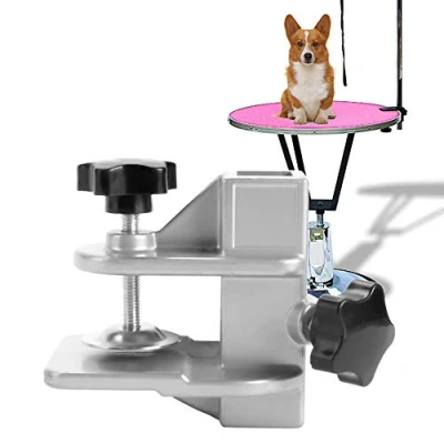 Image of Pet Grooming Table Arms Clamp Arm H Bar Holder Hair Dryer Clip Accessory Aluminium Alloy Fixture Fixation Clip(23 * 23mm)
