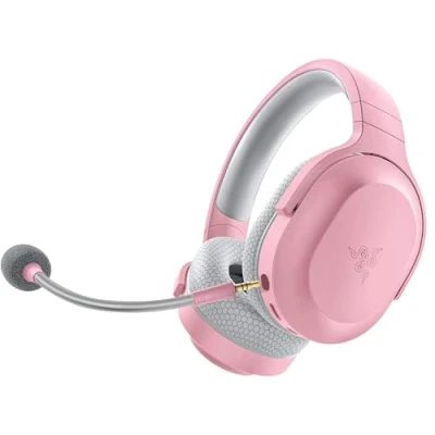 Image of Razer Barracuda X Wireless Multi platform Gaming and Mobile Headset (SmartSwitch Dual Wireless, Ergonomic Design, TriForce 40 mm, Cardioid Mic, On Controls, 50h Battery USB C) Quartz Pink