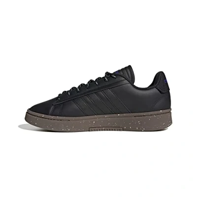 Image of adidas Men&#039;s Grand Court Alpha Sneakers, Core Black Lucid Blue, 10 UK
