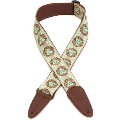 Image of Levy&#039;s Leathers 2&quot; Jacquard Weave Guitar Strap with Garment Leather Backing, Ends (MGJ 002)