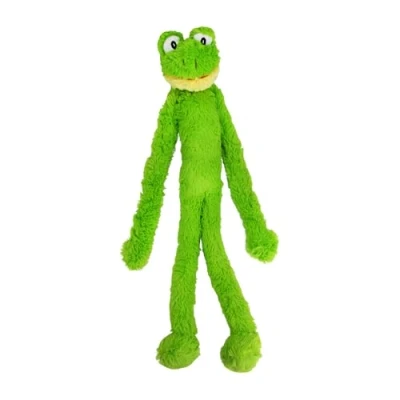Image of Multipet Swingin Slevin XXL Oversized 27 inch Green Frog Plush Dog Toy, Large Breeds