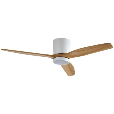 Image of Lucande LED ceiling fan Faipari, white, DC, quiet, 132cm