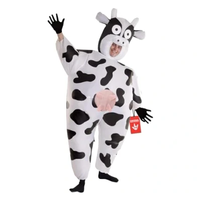 Image of Morph Inflatable Cow Costume Adult, Costume, Blow Up Funny, Costumes For Adults One Size
