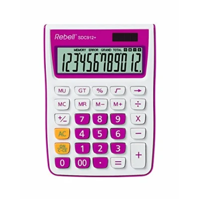 Image of Rebell SDC912+ Stylish Desktop Calculator Pink