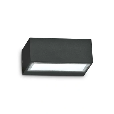 Image of Outdoor Twin Up Down Wall Light Black IP44, G9