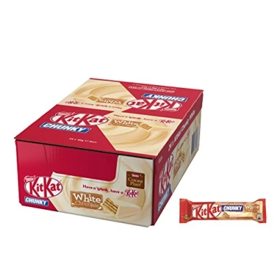 Image of KITKAT Chunky White Chocolate Bar, Pack of 24