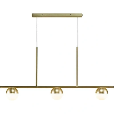 Image of Nordlux Contina Indoor Pendant/Ceiling Light Brass Metal, G9 5W with Adjustable Cable Bedroom, Living Room, Kitchen, Office, Bedside or Study. IP20, Class 2 (Double Insulated)