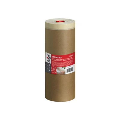 Image of Kip Drop Cloths Pre Taped Paper Painters Masking Film 300MM x 25M, Masker Tape with Sheet, Drape for Spraying, Covering, Suitable Decorating, Automotive, Windows Dust &amp; Surface Protection