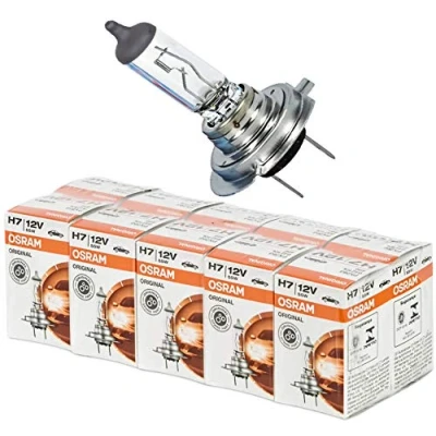 Image of 10x OSRAM Headlight Bulbs H7, Longlife, 12V, 55W, 64210L, Set of 10