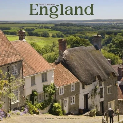 Image of England 2025 Square Wall Calendar Travel, Calendar: Original Avonside Kalender [Mehrsprachig] [Kalender]