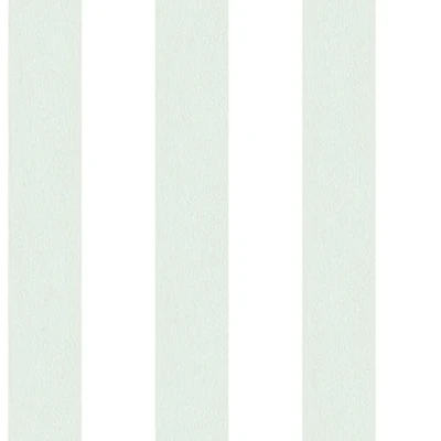 Image of Galerie G67583 Smart Stripes 2, Wide Design Wallpaper, Green/White, 10m x 53cm