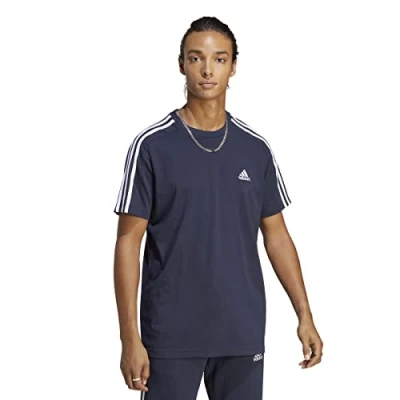 Image of adidas Sportswear Essentials 3STRIPES Print Tshirt Legend ink white, Men&#039;s, Size: Medium, white
