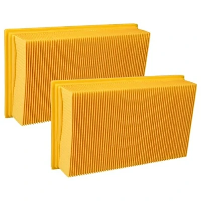 Image of vhbw 2 x Flat Pleated Filters Compatible with Bosch GAS 55 M AFC Professional, 35 Wet and Dry Vacuum Cleaner, Filter Element
