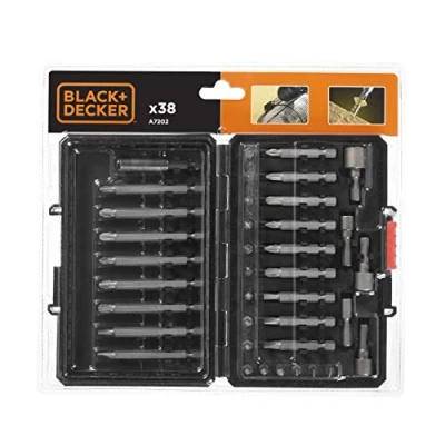 Image of Black + Decker A7202 Screwdriver Bit Set 38 Piece