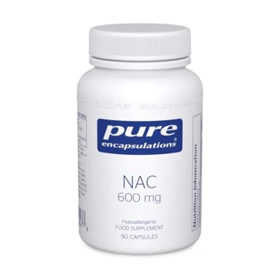Image of Pure Encapsulations NAC 600mg Professional Strength N Acetyl L Cysteine 90 Capsules