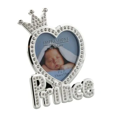 Image of Juliana Photo Frame Silverplated Crystal Prince 14cm CG492