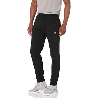 Image of adidas Originals Men&#039;s Adicolor Essentials Trefoil Joggers, Black, X Large