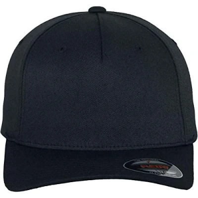 Image of Flexfit 5 Panel Cap, Size: S/M, Black
