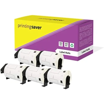 Image of 5X DK 11240 102 x 51 mm Compatible Barcode Labels Rolls (600 per Roll) for P Touch QL 1050, 1050N, 1060N, 1100, 1110NWB Label Printers