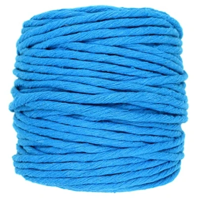 Image of Premium Sapphire Macrame Cord, 200 m / 656 ft of 3 mm Thick Natural Cotton Thread Yarn Rope for Wall Hangings, Plant Hangers, DIY Crafts, Home Decorations, Gift Wrapping (Reel)