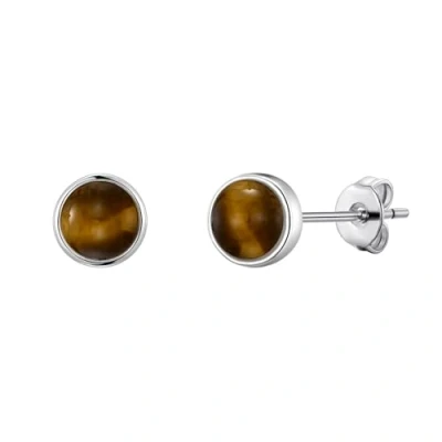 Image of Philip Jones Tigers Eye Stud Earrings
