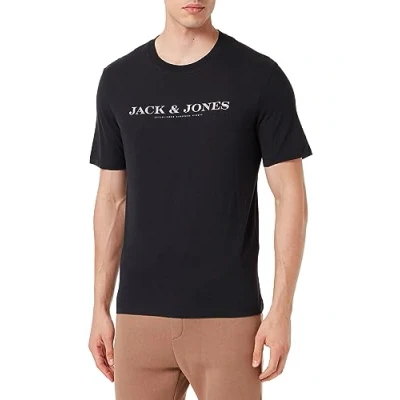 Image of Bestseller A/S Men&#039;s Jprblacarter SS Tee Crew Neck FST T Shirt, Black Beauty, M