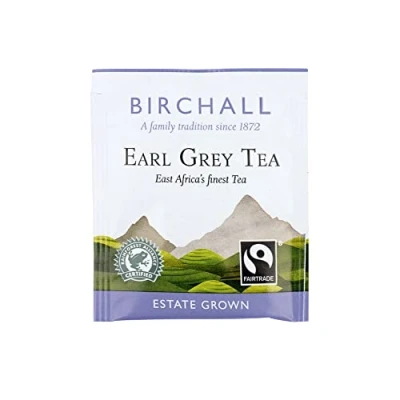 Image of Birchall Tea Earl Grey Box of 250 Individually Packed in Enveloped Plant Based Prism Bags A Perfectly Aromatic &amp; Uplifting Brew for Your Mornings Afternoons