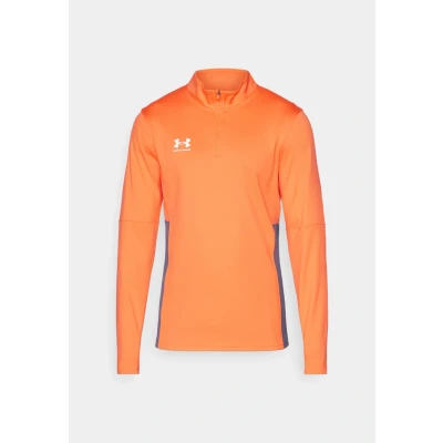 Image of Under Armour Midlayer Long sleeved top, Men&#039;s, Size: XXL, Fire/downpour gray/white
