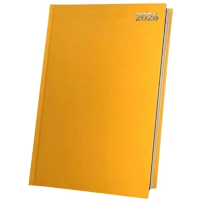 Image of 2025 Diary A4/A5/A6 Pastel Colour Fashion Week to View, Day A Page Desk (Yellow, A4 Page)