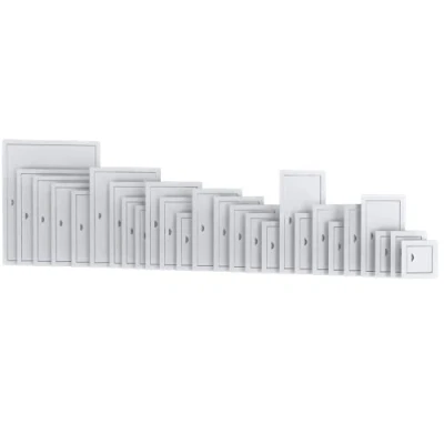 Image of Metal Access Panel with Handle and Magnetic Lock/Wall Steel Hatch (200mm x 350mm)