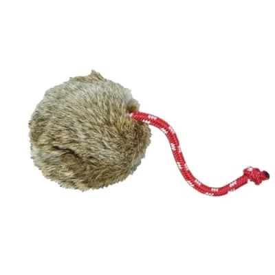 Image of Dog &amp; Field Rabbit Fake Fur Dummy Ball (Weighted Long Throw Ball)