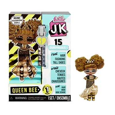 Image of LOL Surprise JK Mini Fashion Doll 15 Surprises, Clothing &amp; Accessories Collectible Queen Bee