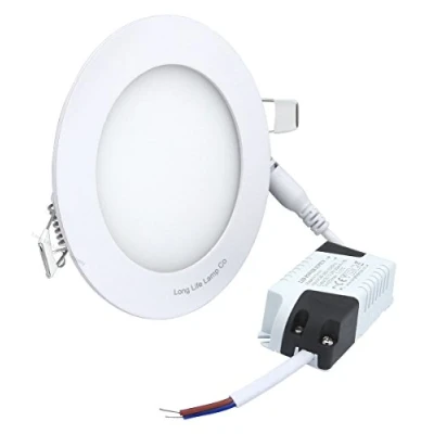 Image of 6W LED Round Recessed Ceiling Flat Panel Down Light Slim Lamp Warm White 3000k
