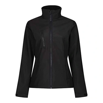 Image of Regatta Professional Women&#039;s Ablaze 3 layer Printable Softshell Jacket Black, Size: 14