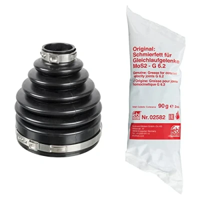 Image of 6C114A084BB, 6C114A084BBSK1, 6C114C062BB, 6C114C062BBSK1, VP6C1W3L537BC CV Boot FEBI BILSTEIN 173324 transmission sided, Front Axle Thermoplast