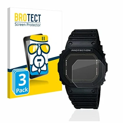 Image of brotect Glass Screen Protector Film compatible with Casio G Shock GW 5000 1JF (3 Pack) Foil 9H Protection [Scratch Resistant, High Clarity]