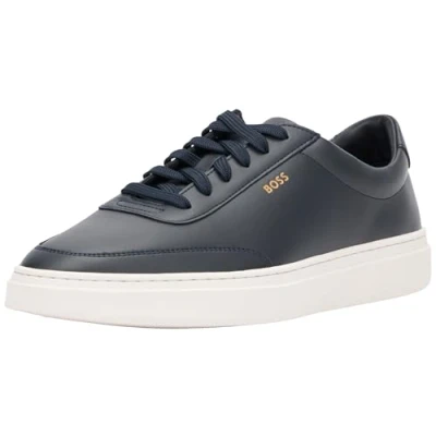 Image of BOSS Kieran Trainers, Men&#039;s, Size: 8, Dark blue Leather