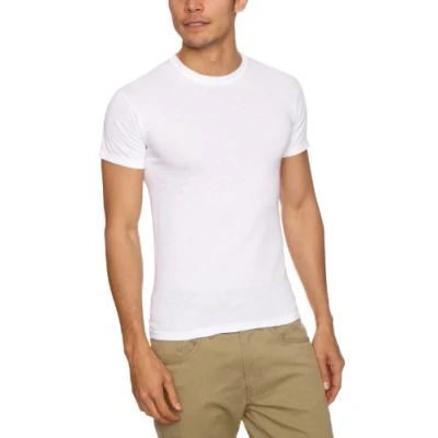 Image of Fruit of the Loom Original T 5 Pack Logo Men&#039;s Shirt White Medium