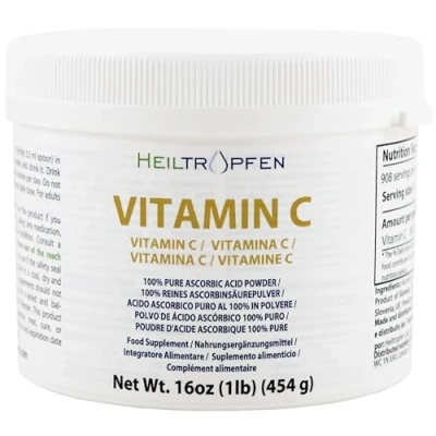 Image of Pure Ascorbic Acid fine crystalline Powder 1 Pound 454 g Vitamin C Pharma Ingredients (Ph. EUR., USP, BP) Heiltropfen®